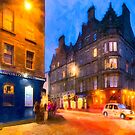 Standing At The World's End In Edinburgh by Mark Tisdale