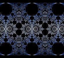 Blue Chromium Mural by Ross Hilbert