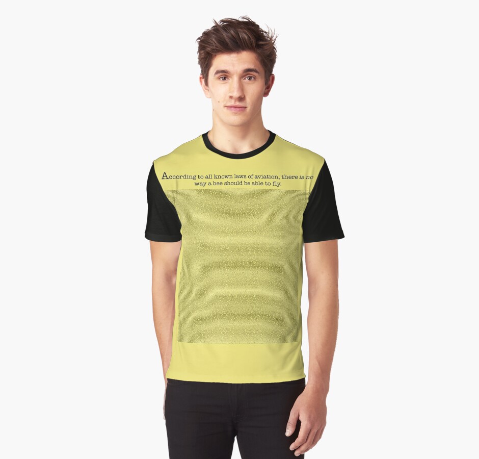 shirt with the entire bee movie script