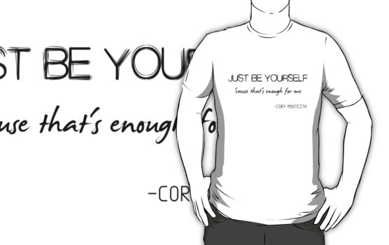 just be yourself t shirt