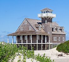 Oregon Inlet Life Saving Station by Kenneth Keifer