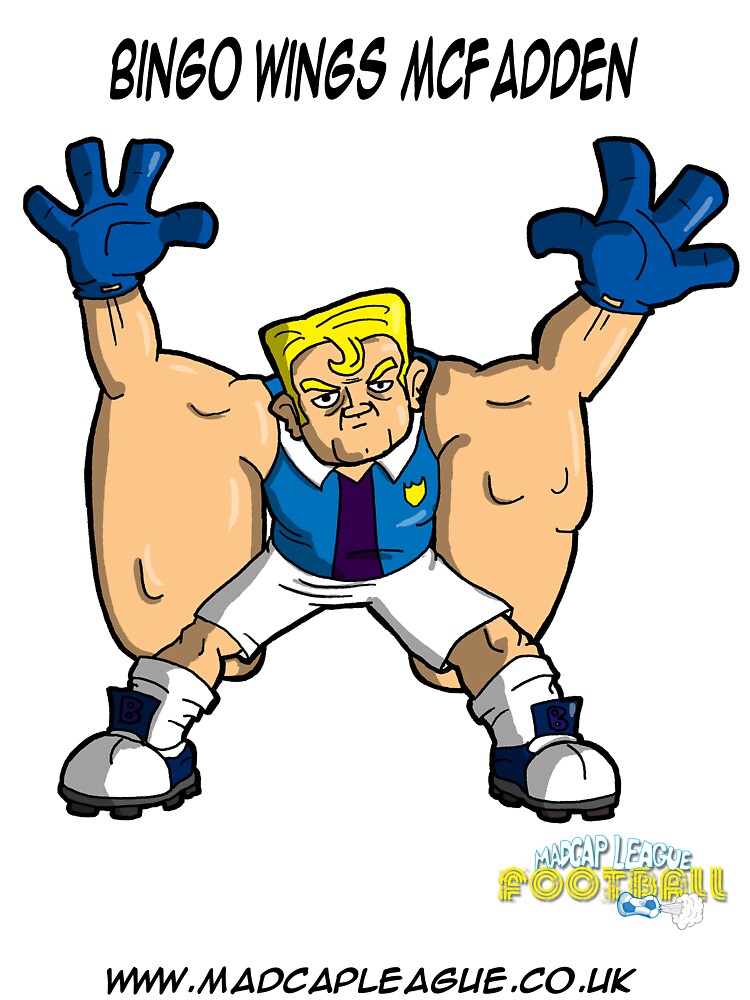 "Bingo Wings McFadden" by Madcapleague Redbubble