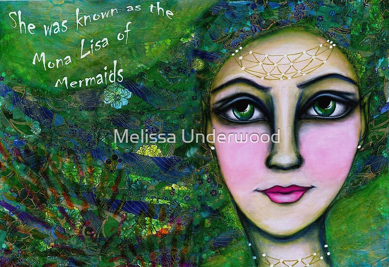 Mona Lisa Mermaid Framed Prints By Melissa Underwood Redbubble