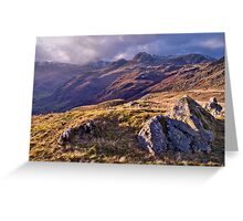 Langdale Light, Great Langdale - The Lake District Greeting Card