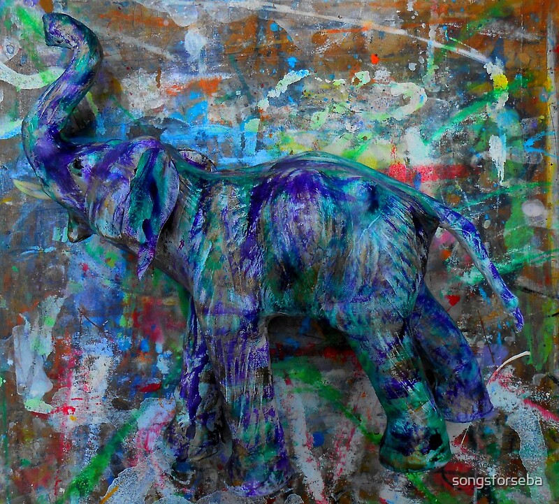 "abstract elephant" by songsforseba | Redbubble