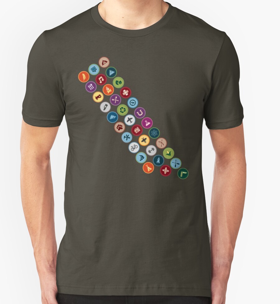 merit badge placement on shirt