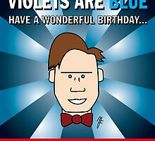 Doctor Who Roses Are Red Birthday Card by mjfouldes