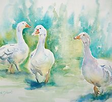 Three Geese by Ruth S Harris