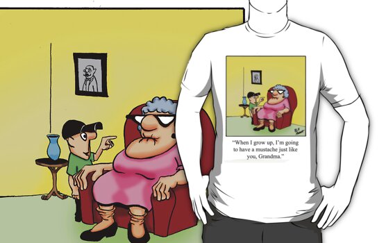 "Funny Grandma Cartoon!" T-Shirts & Hoodies by spectickles | Redbubble