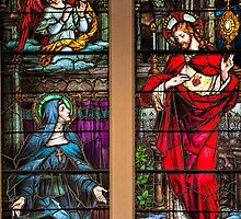 St. Margaret Mary Alacoque and Sacred Heart of Jesus by Bonnie T. Barry