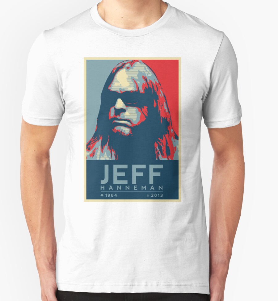 &ldquo;Jeff Hanneman R.I.P. Poster&rdquo; T-Shirts & Hoodies by c4stuff | Redbubble