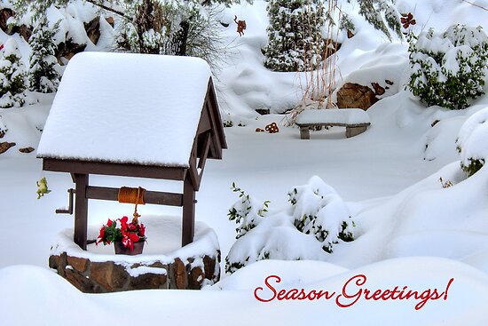 quot wishing well christmas card quot by diana graves photography quot wishing well christmas card quot by diana graves photography