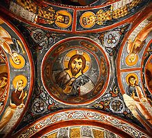Pantokrator in the "Dark" Church by Hercules Milas