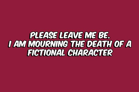 The death of a fictional character