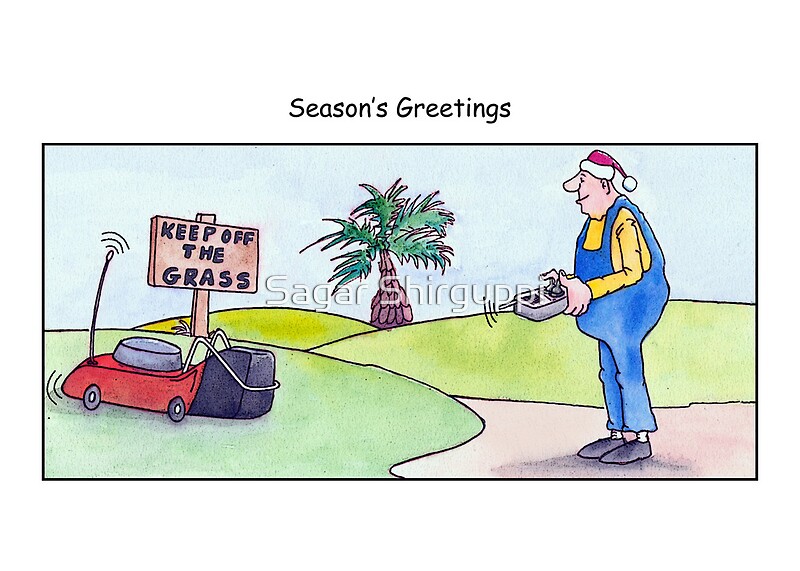 Lawn Care Christmas Cards 