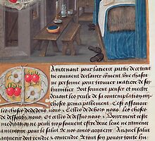 A Married Couple in Bed Receiving a Child from the Holy Trinity by Bridgeman Art Library