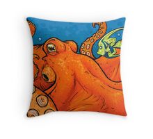 orange octopus pillow