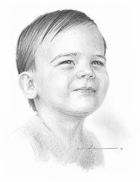 Baby boy drawing by <b>Mike Theuer</b> - flat,800x800,075,f