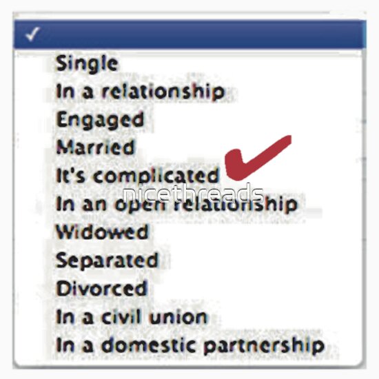 its complicated status on facebook meaning