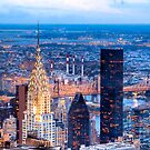 New York Nights - Chrysler Building on the Skyline by Mark Tisdale