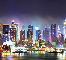 New York City Smoky Skyline by JessicaRoss