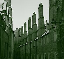 Cambridge Winter Lane Sepia by Tim1001