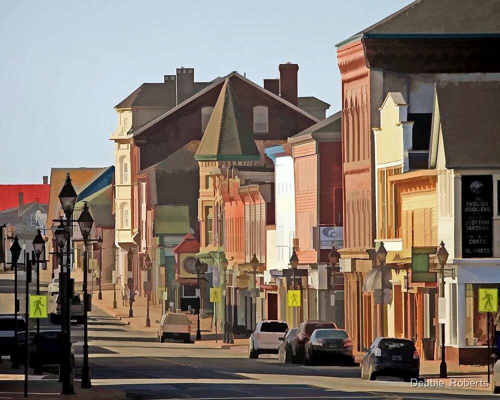 "Yarmouth Main Street in the Sunshine" by Debbie Roberts Redbubble