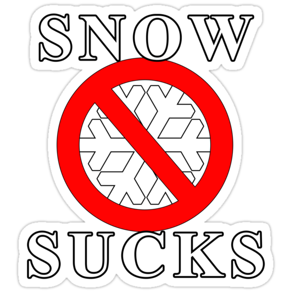 Snow Sucks Sticker