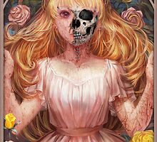 Little Zombie Girl in Garden by johnnymoreno