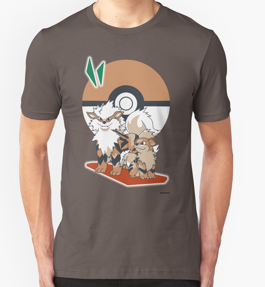 pokemon sword and shield arcanine shirt