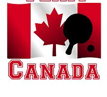 Table Tennis Canadian Flag Team Canada by kwg2200