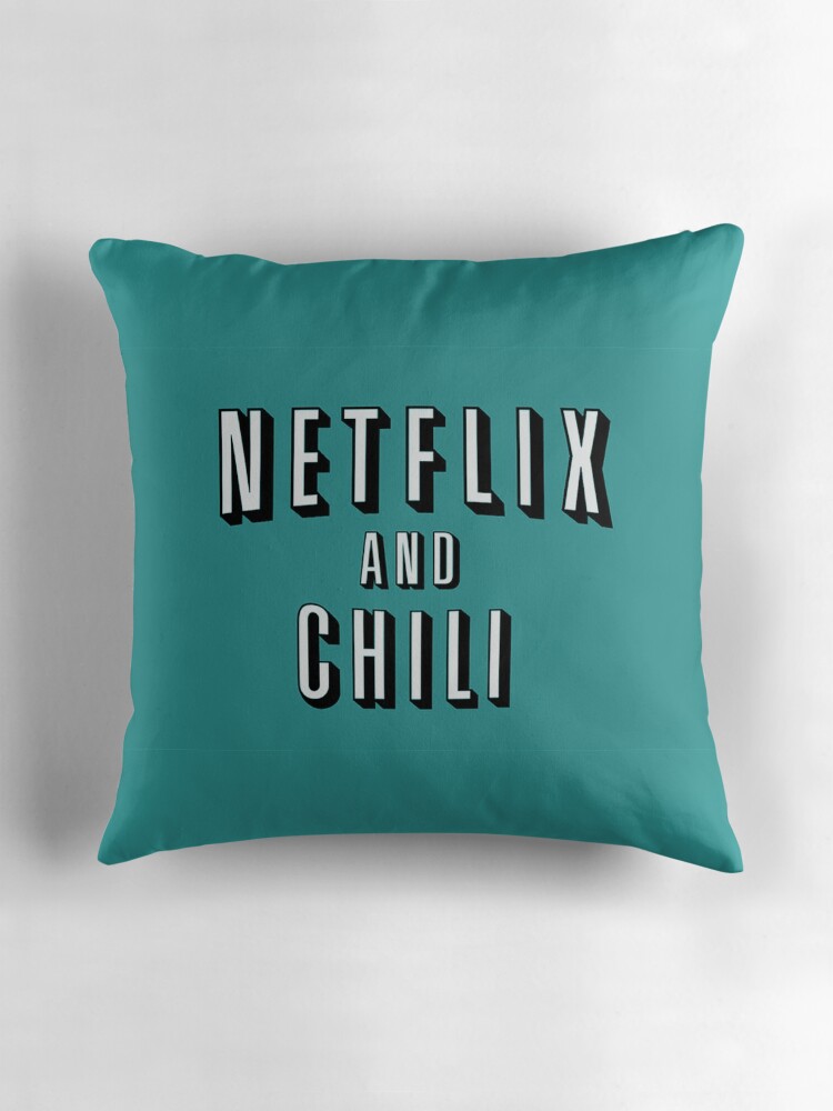 NetflixAndChiliThrowPillowsByMilisiaRedbubble NetflixAndChiliThrowPillowsByMilisiaRedbubble