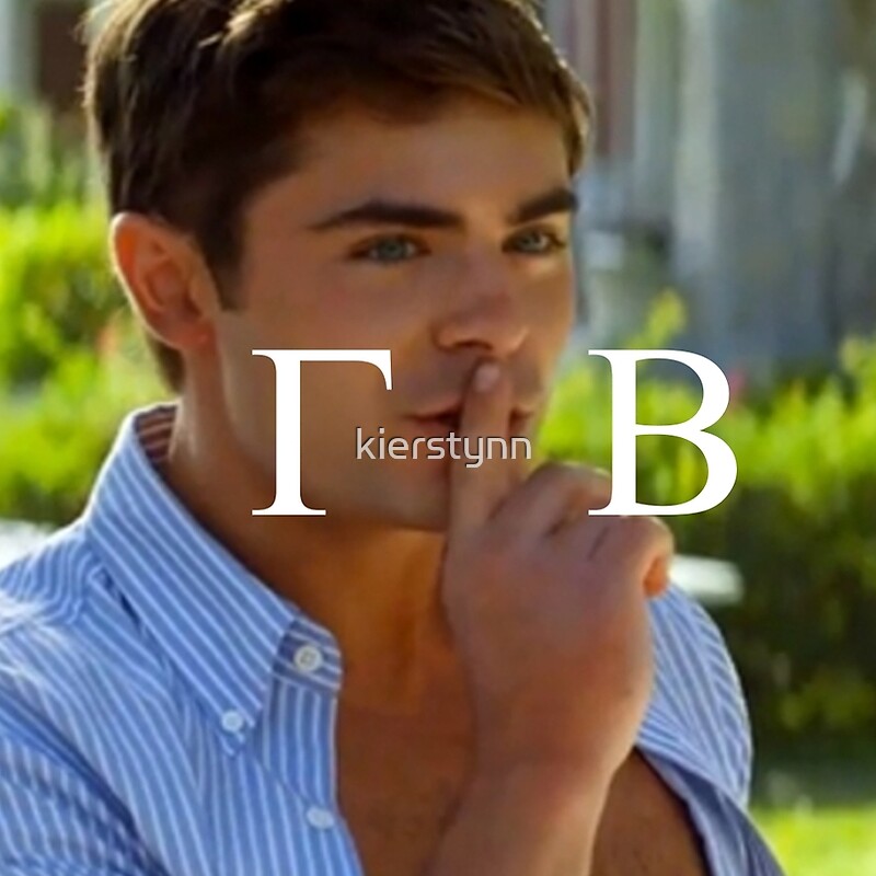 &quot;Zac Efron Gamma Phi Beta (letters only)&quot; Graphic T-Shirts by kierstynn | Redbubble - flat,800x800,075,t.u1