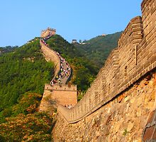 The Great Wall of China, near Beijing. by candysfamily