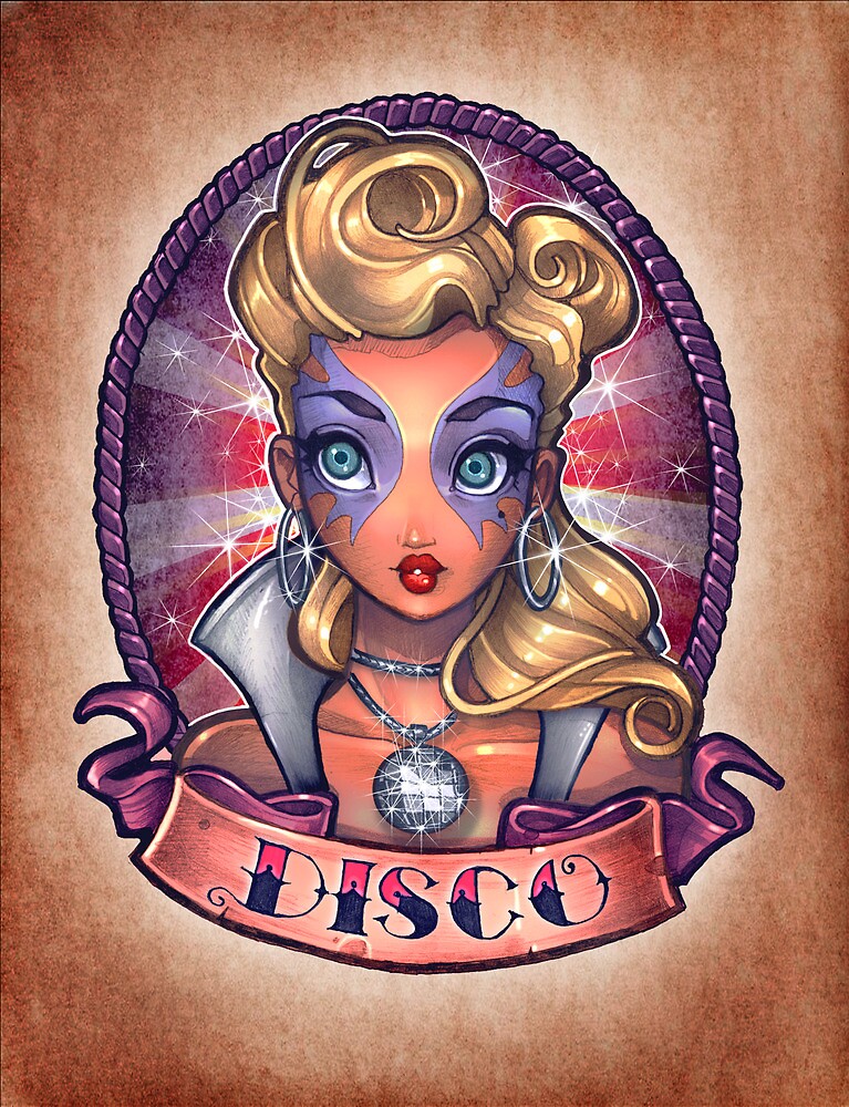 DISCO Pinup By Tim Shumate Redbubble