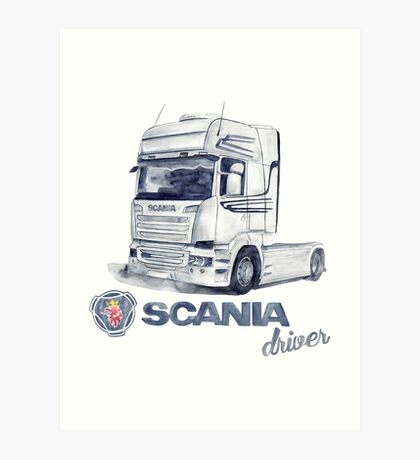 Scania Truck Art Prints Redbubble