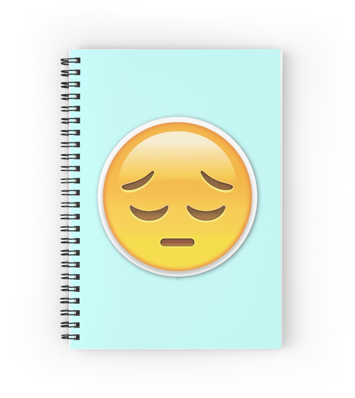 "Sad Emoji" Spiral Notebooks by CTNJFLMT Redbubble