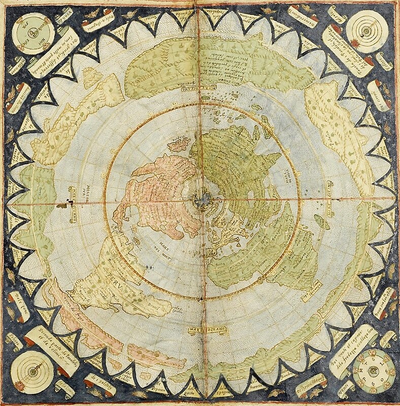 flat earth ancient map