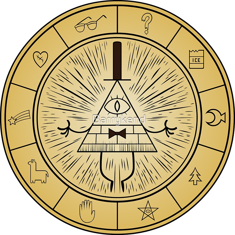 "Gravity Falls Symbol" Stickers by Barrykend | Redbubble