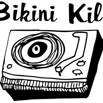 Bikini Kill Logo Black Sticker For Sale By Jacquesi97 Redbubble