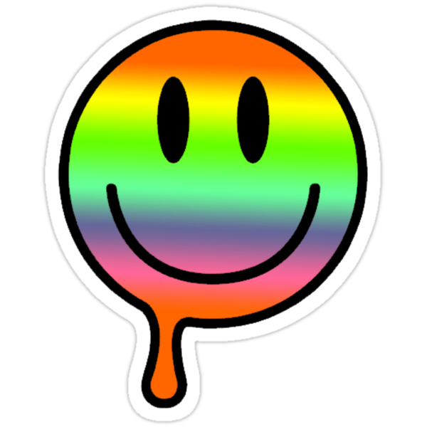 "Rainbow smile emoji" Stickers by charlo19 | Redbubble