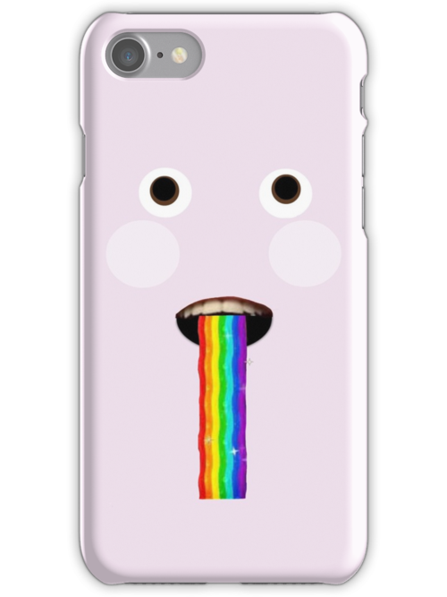 "Scary snapchat rainbow filter " iPhone Cases & Skins by BethKatieGrace