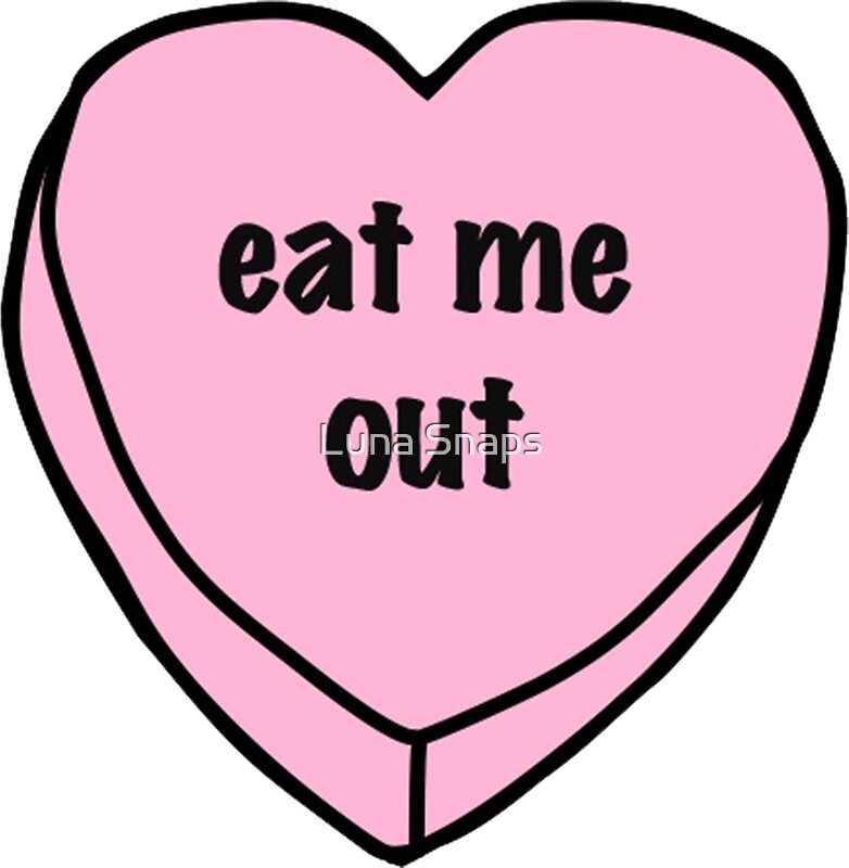 "Eat Me Out" Stickers by Luna Snaps | Redbubble