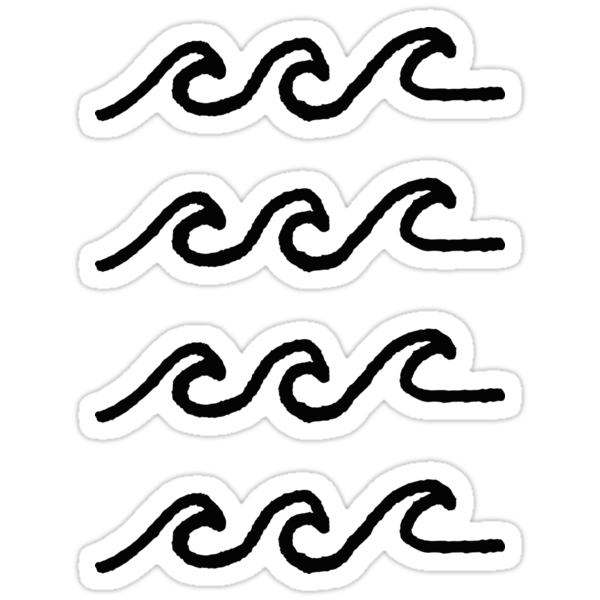 Waves Stickers By Lioden Redbubble