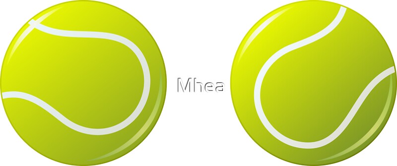 “Tennis ball stickers” Stickers by Mhea | Redbubble