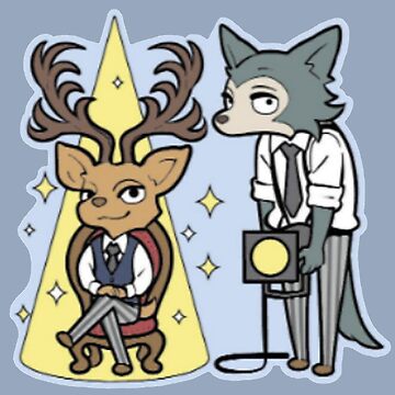 Beastars Legoshi And Louis With Spotlight Chibi Spiral Notebook For