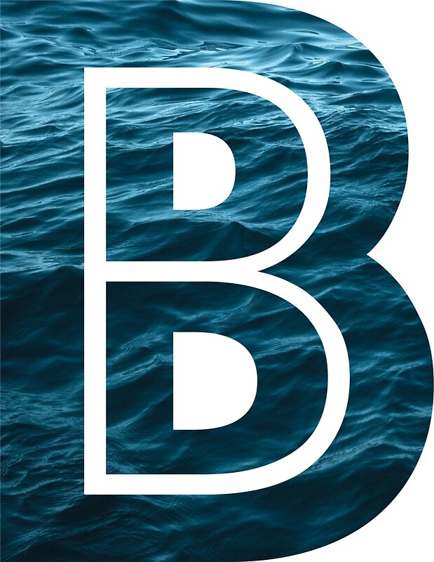 "The Letter "B" Ocean" Stickers By Mike Gallard | Redbubble