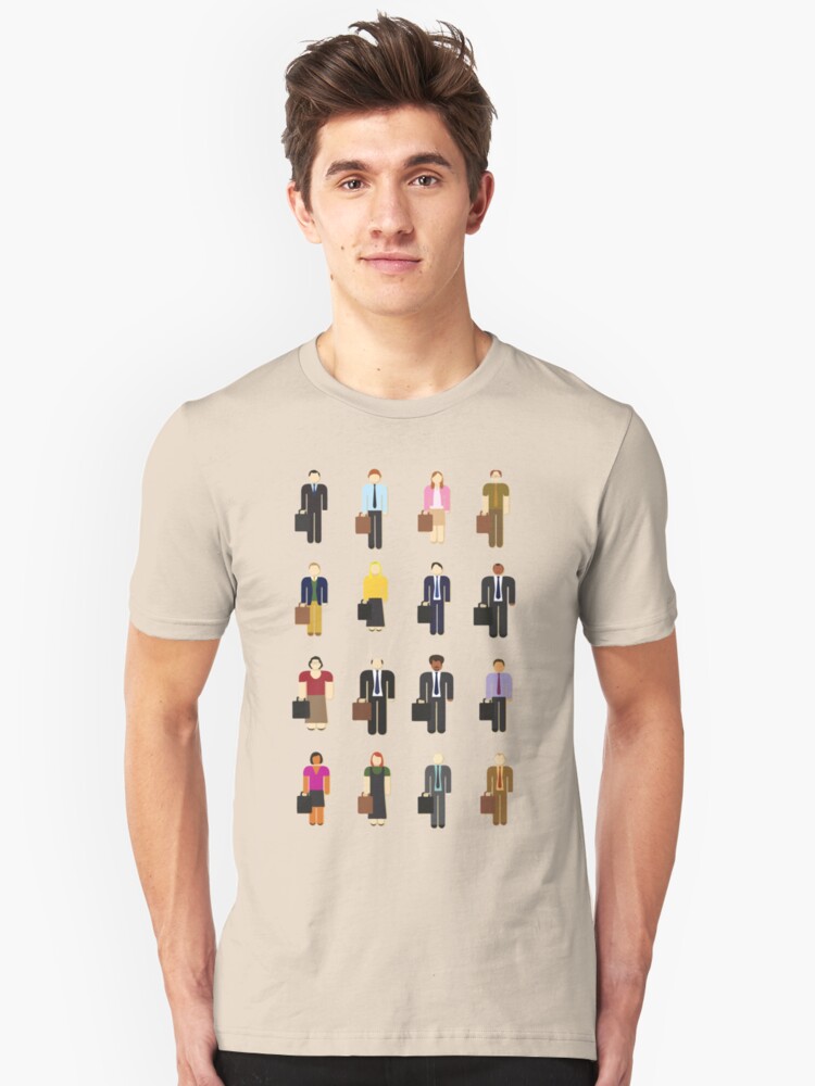 The Office Characters T Shirt By Wellshirt Redbubble