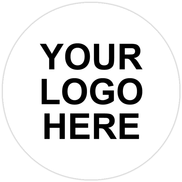  YOUR LOGO HERE Stickers By Expandable Studios Redbubble