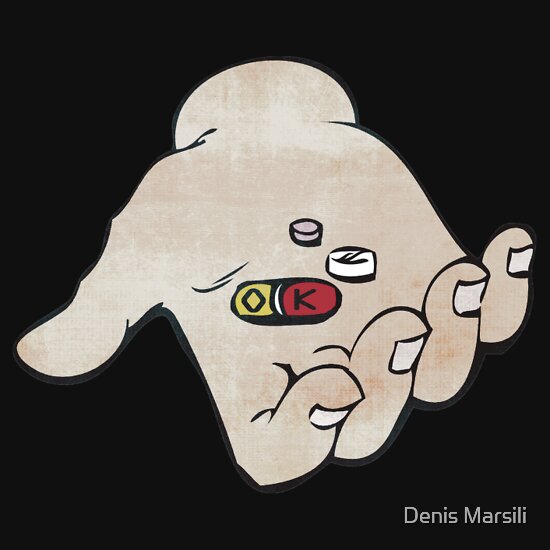 "Pills are OK, STIGMA IS NOT!" T-Shirts & Hoodies by Denis Marsili